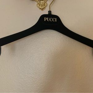 Authentic velvet Emilio PUCCI hanger from Italy +bonus signed Pucci card/envlop